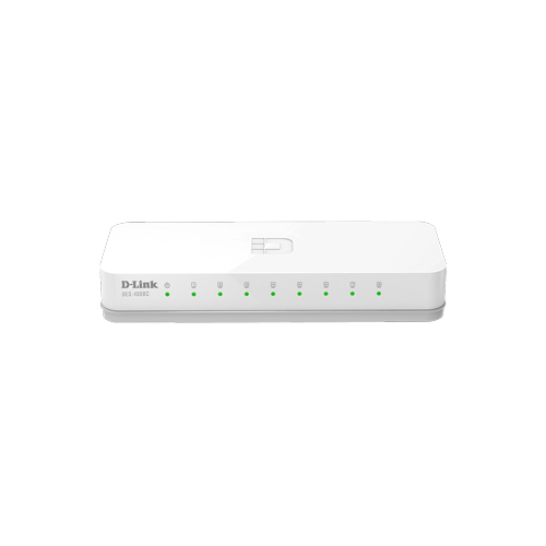 سوئیچ غیرمدیریتی 8 پورت D-Link با سرعت 10/100Mbps  مدل DES-1008C